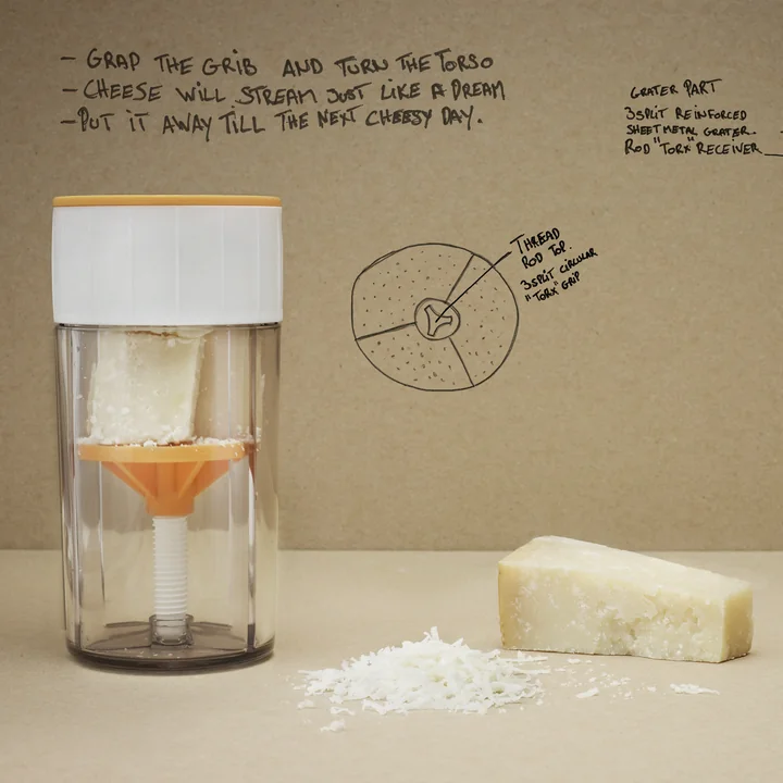 Rig-Tig by Stelton - Cheese-It Parmesanreibe, grau