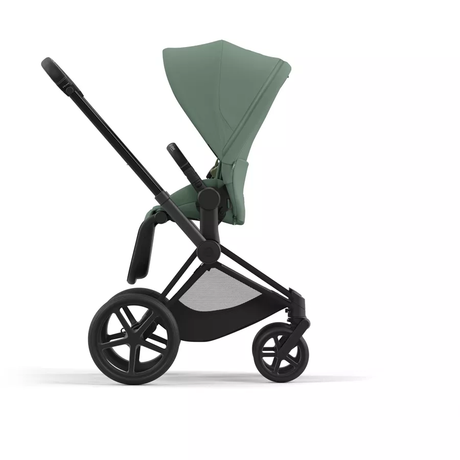 cybex PLATINUM Kombikinderwagen New Priam Priam Matt Black Leaf Green