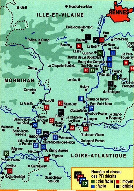 FFRP - P354 LA VALLEE DE LA VILAINE A PIED FFRP