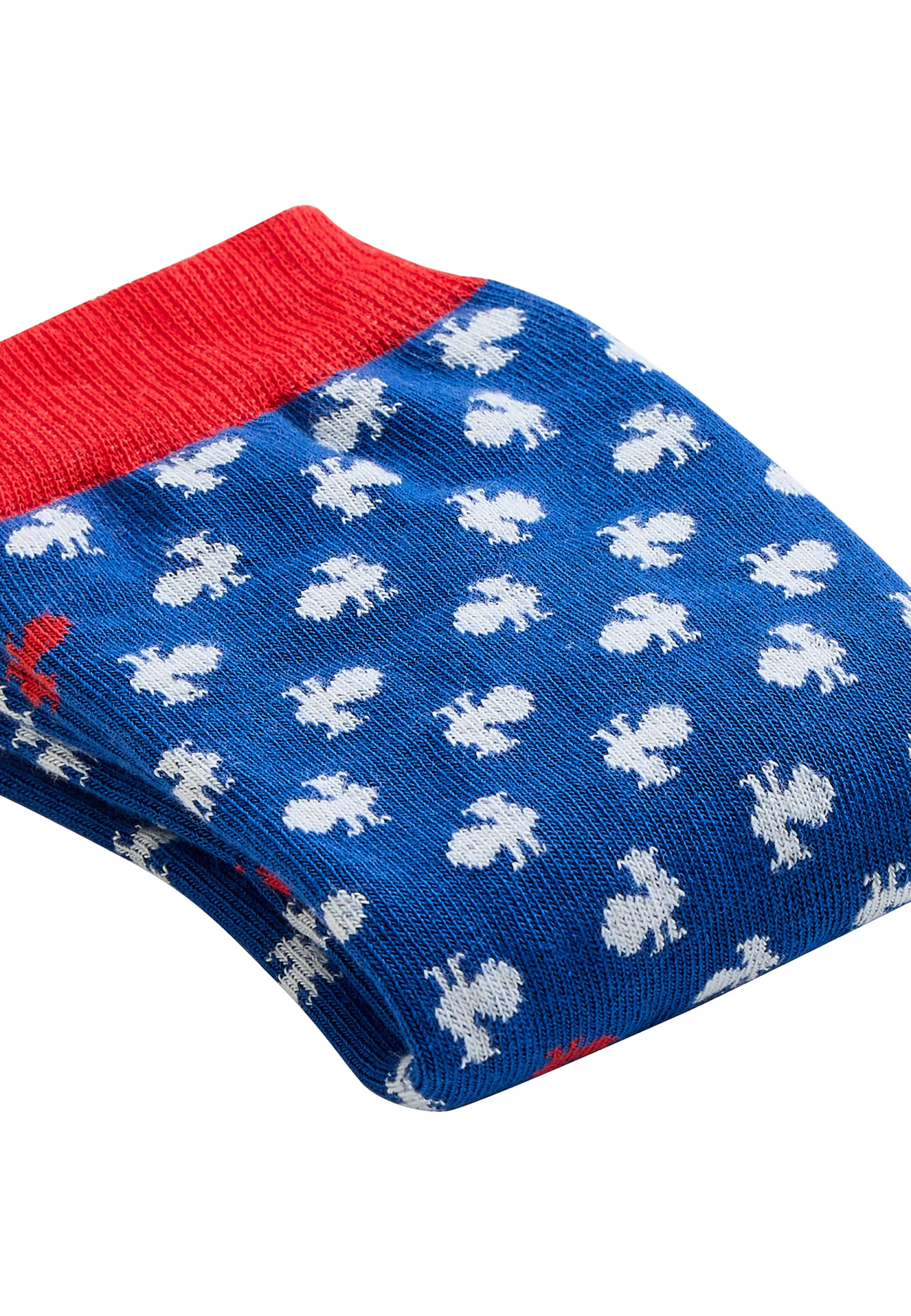 Chaussettes mi-hautes en coton-Lucas Coq Bleu Blanc Rouge XV de France