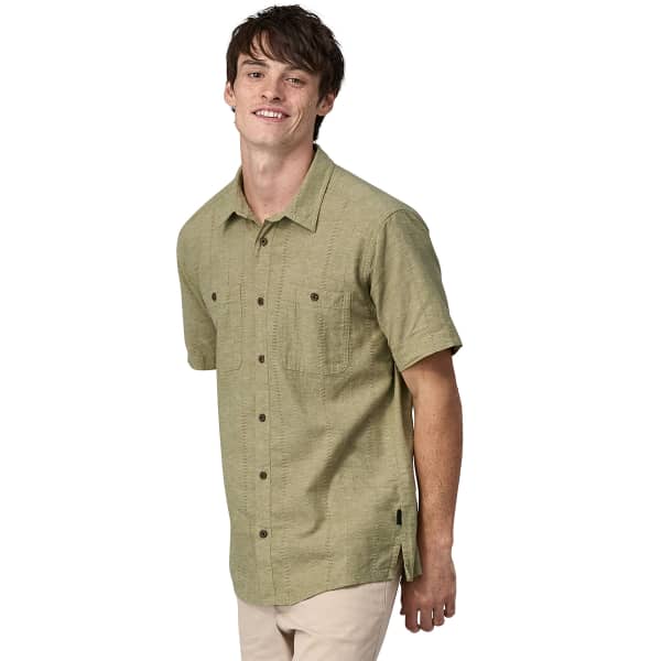 Chemise PATAGONIA M'S BACK STEP SHIRT SWELL DOBBY: BUCKHORN GREEN
