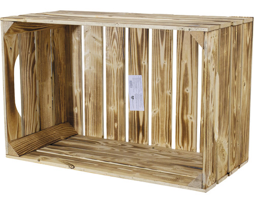 Buildify houten doos, gevlamd, 60x39x30cm