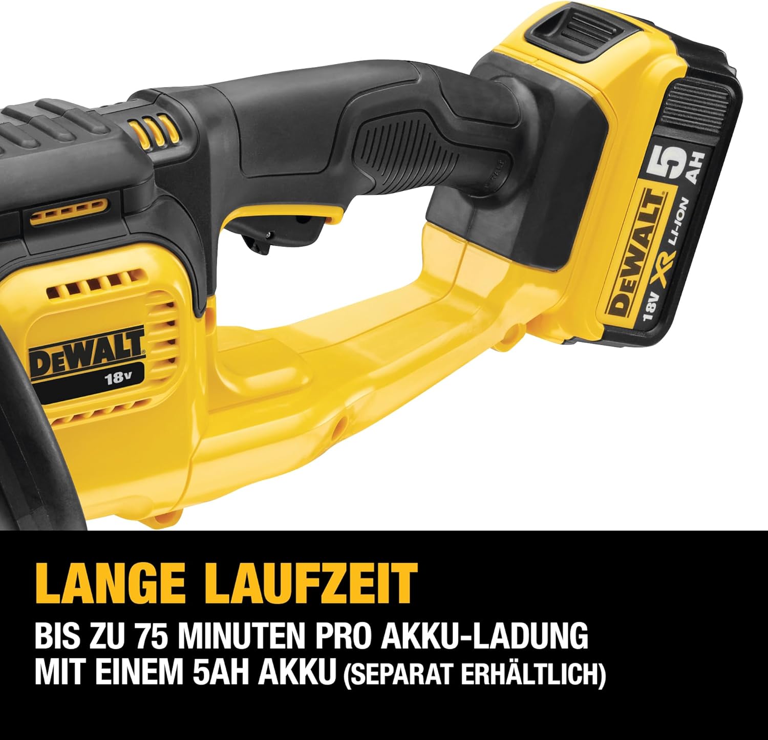 bürstenlose Akku-Heckenschere/Strauchschere (18V, 55 cm Schwertlänge, 19 mm Schnittstärke, Lieferung ohne Akku und Ladegerät), DCM563PB