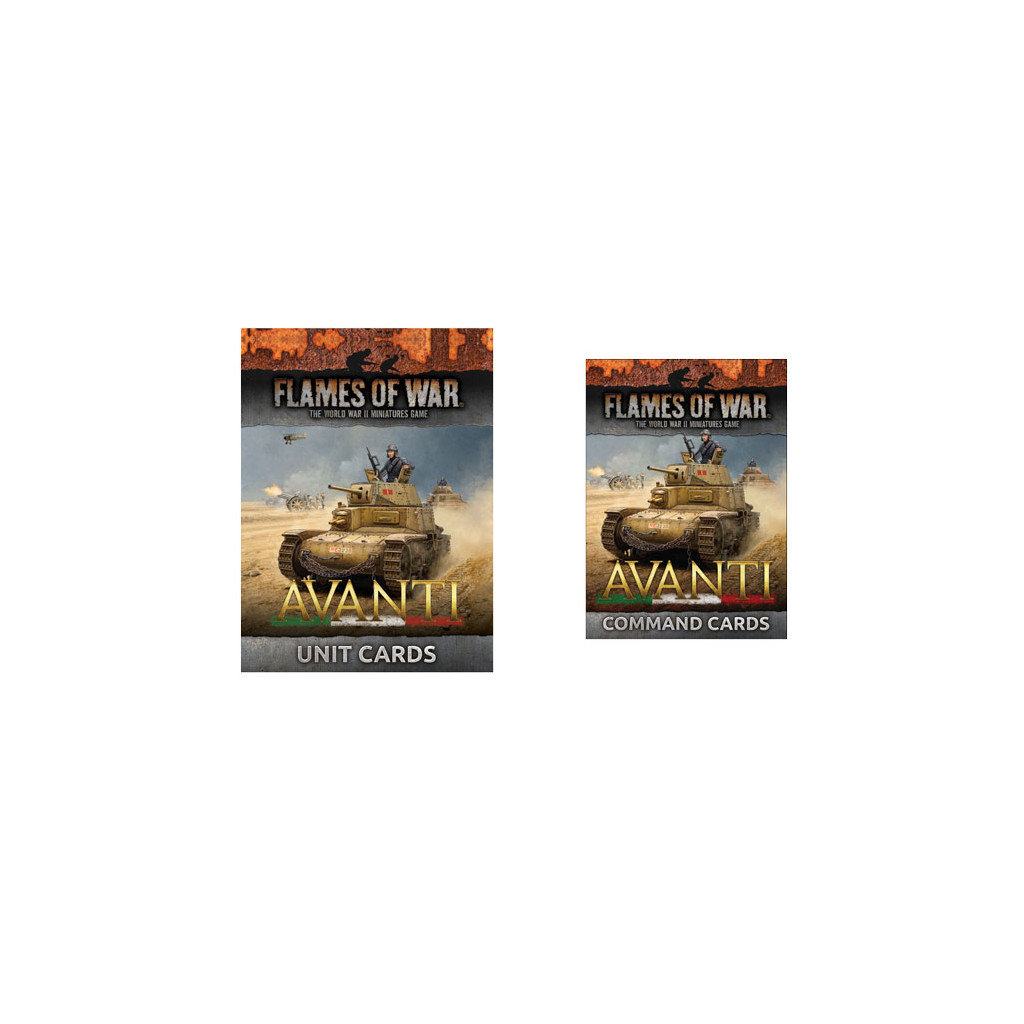 Flames of War - Italian Avanti Unit and Command Cards