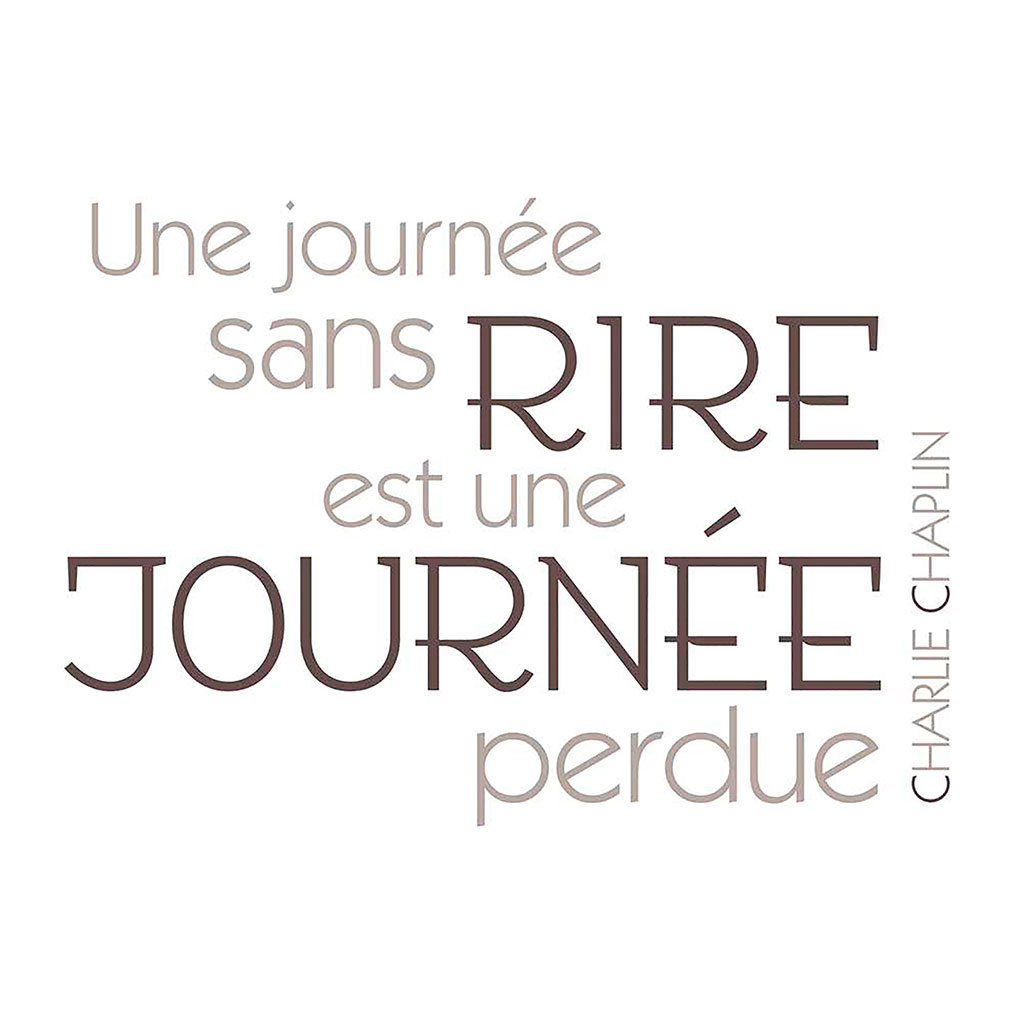 Sticker mural citation la journée 70x20cm