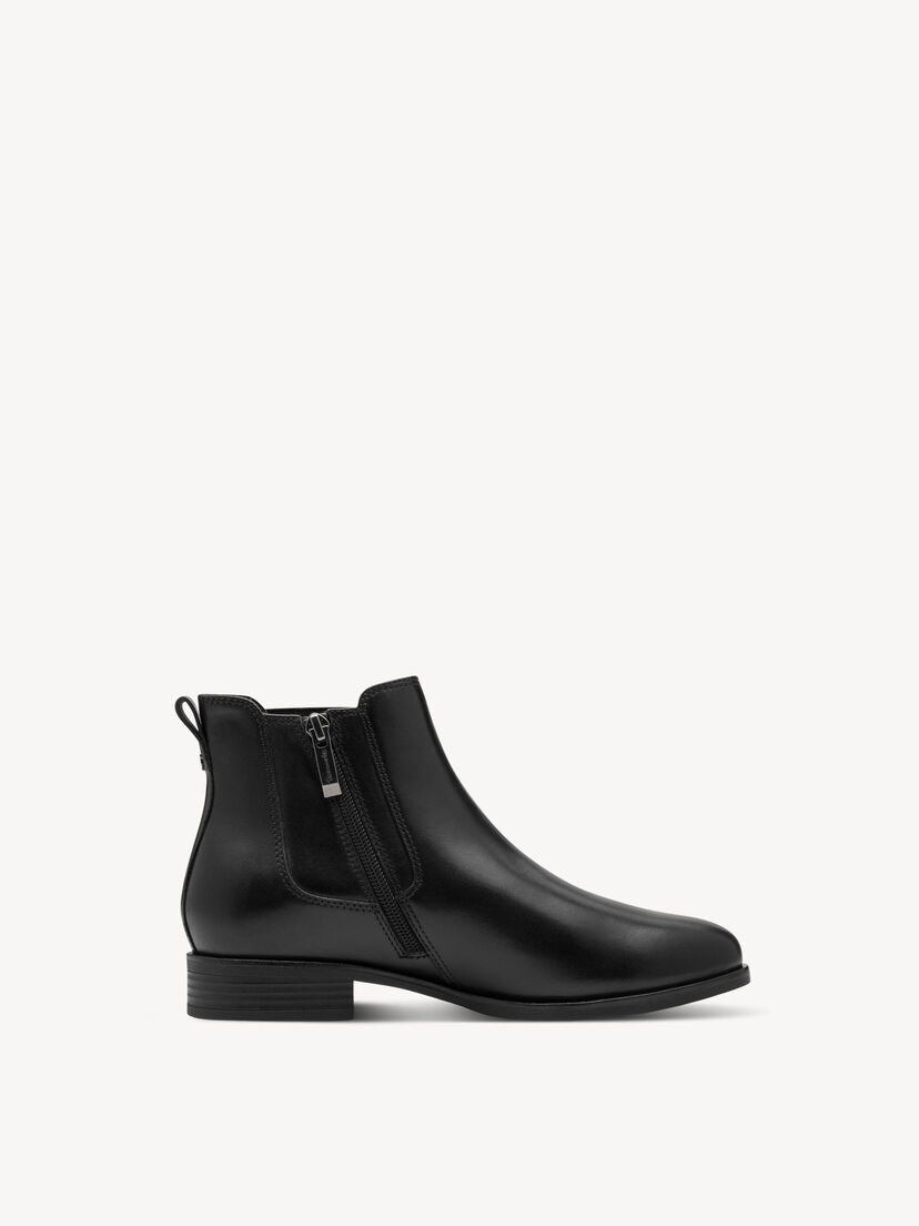 Leren Chelseaboot - zwart