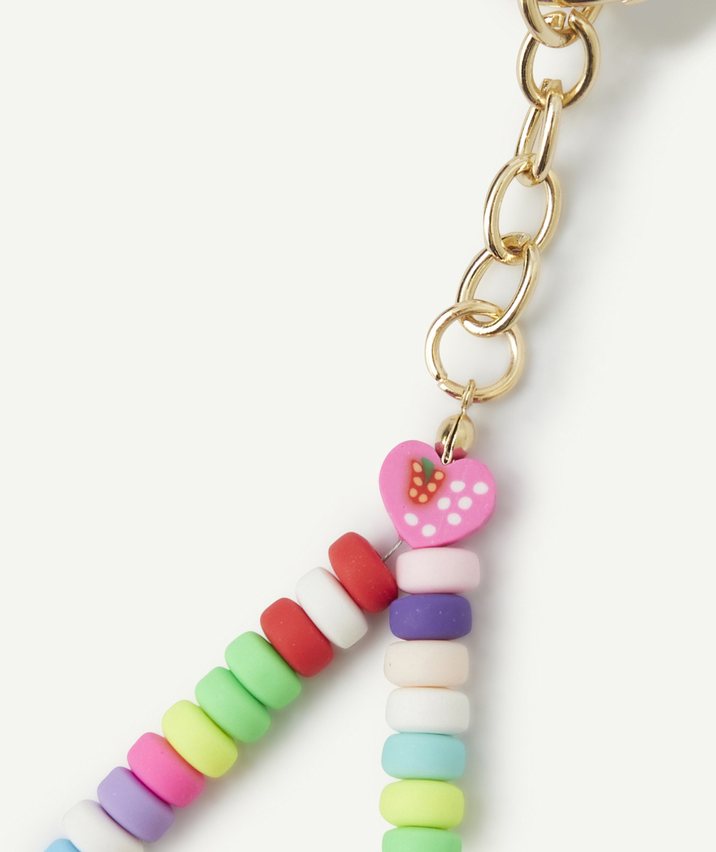 porte-clés fille avec perles colorées