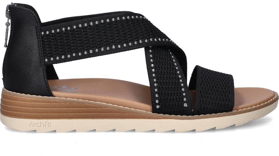 Bobs Arch Fit Oasis dames sandaal Zwart