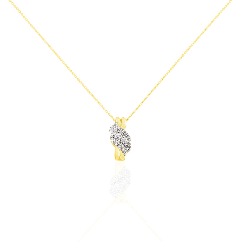 Collier Or Jaune Ricoria Diamants