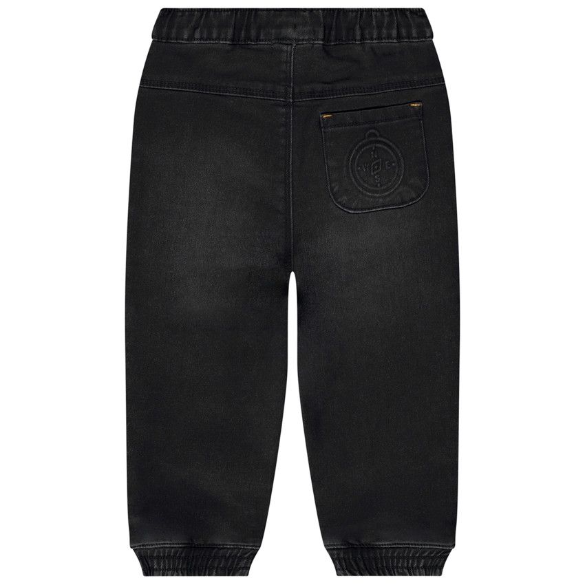 Jean jogger avec broderie fantaisie pour bébé garçon - Noir