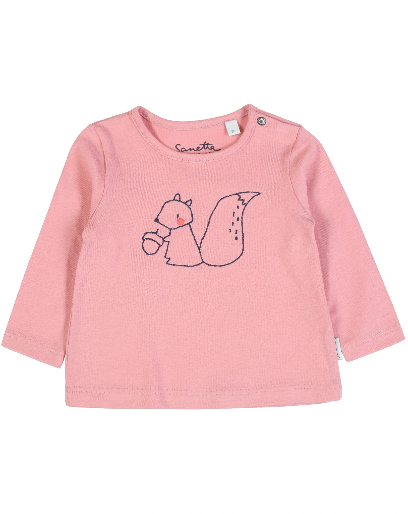 Langarmshirt SQUIRREL in rosa