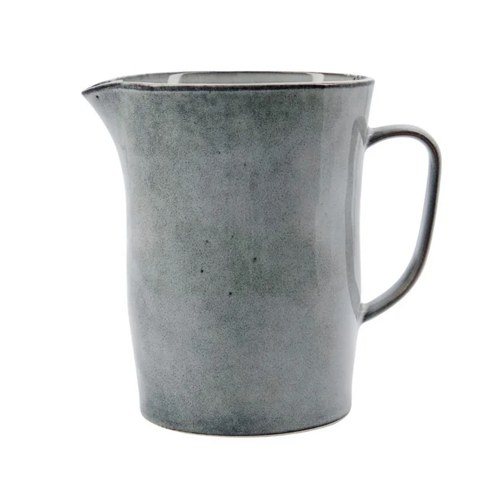House Doctor - Rustic Kanne, H 15,5 cm, grau / blau