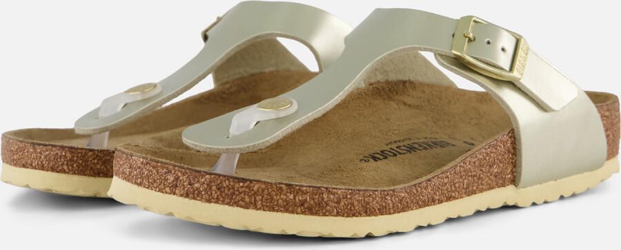 Birkenstock Meisjes Sandalen Gizeh Kids BS Electric Metallic Gold(narrow) Goud