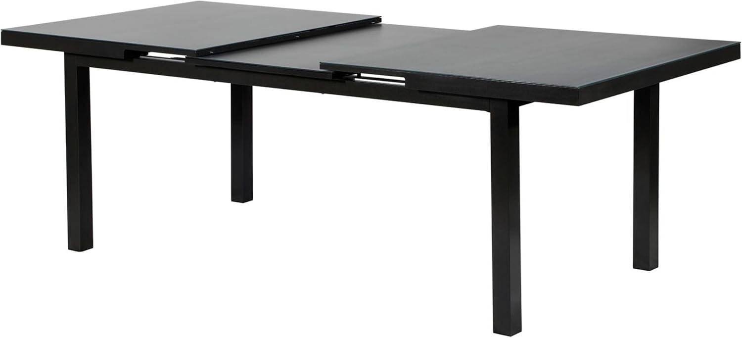 Kettler BasicPlus Esstischgarnitur, anthrazit, Alu/Textilene, Tisch 180/240x100cm, 8 Multipositionssessel