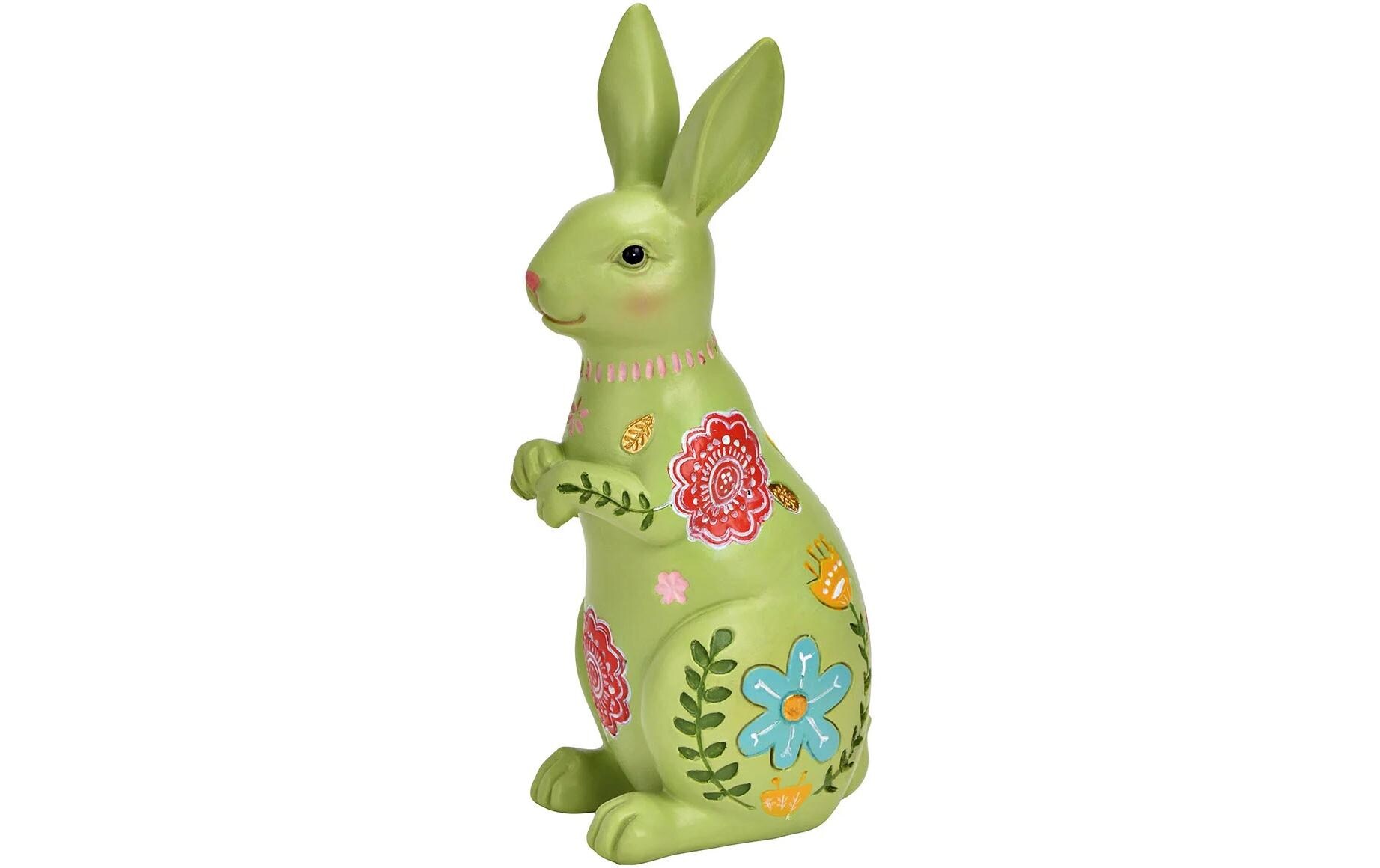 Aufsteller Hase 16 cm, GrünDekofigur