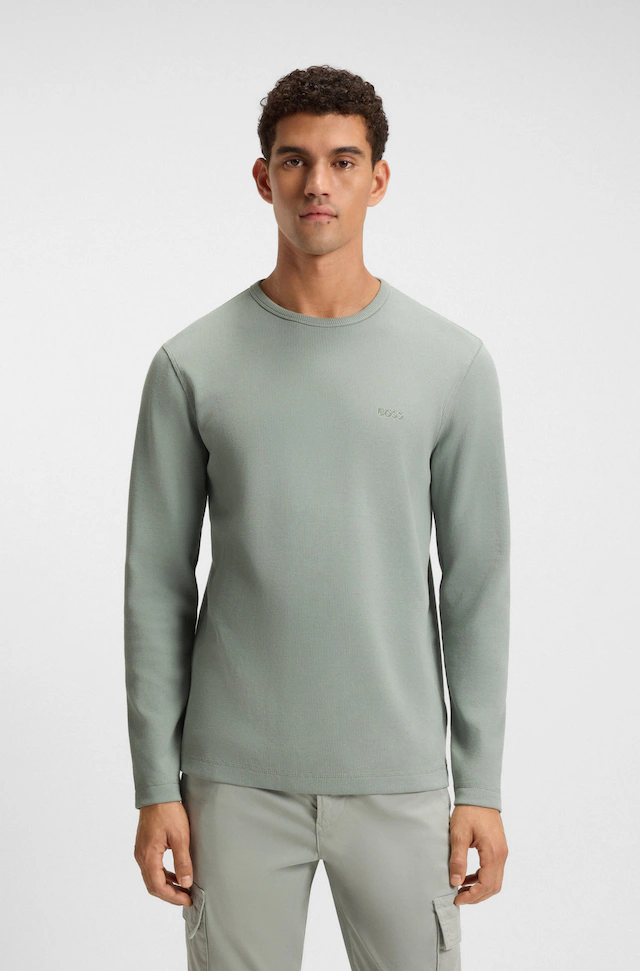 BOSS ORANGE Langarmshirt »Tempesto«, mit BOSS-Stickerei