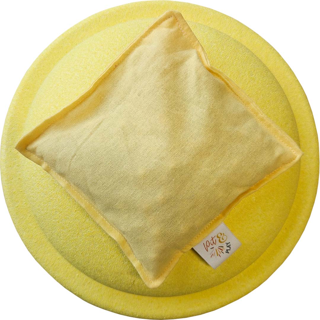 Pit and play pittenzakje - pastel geel