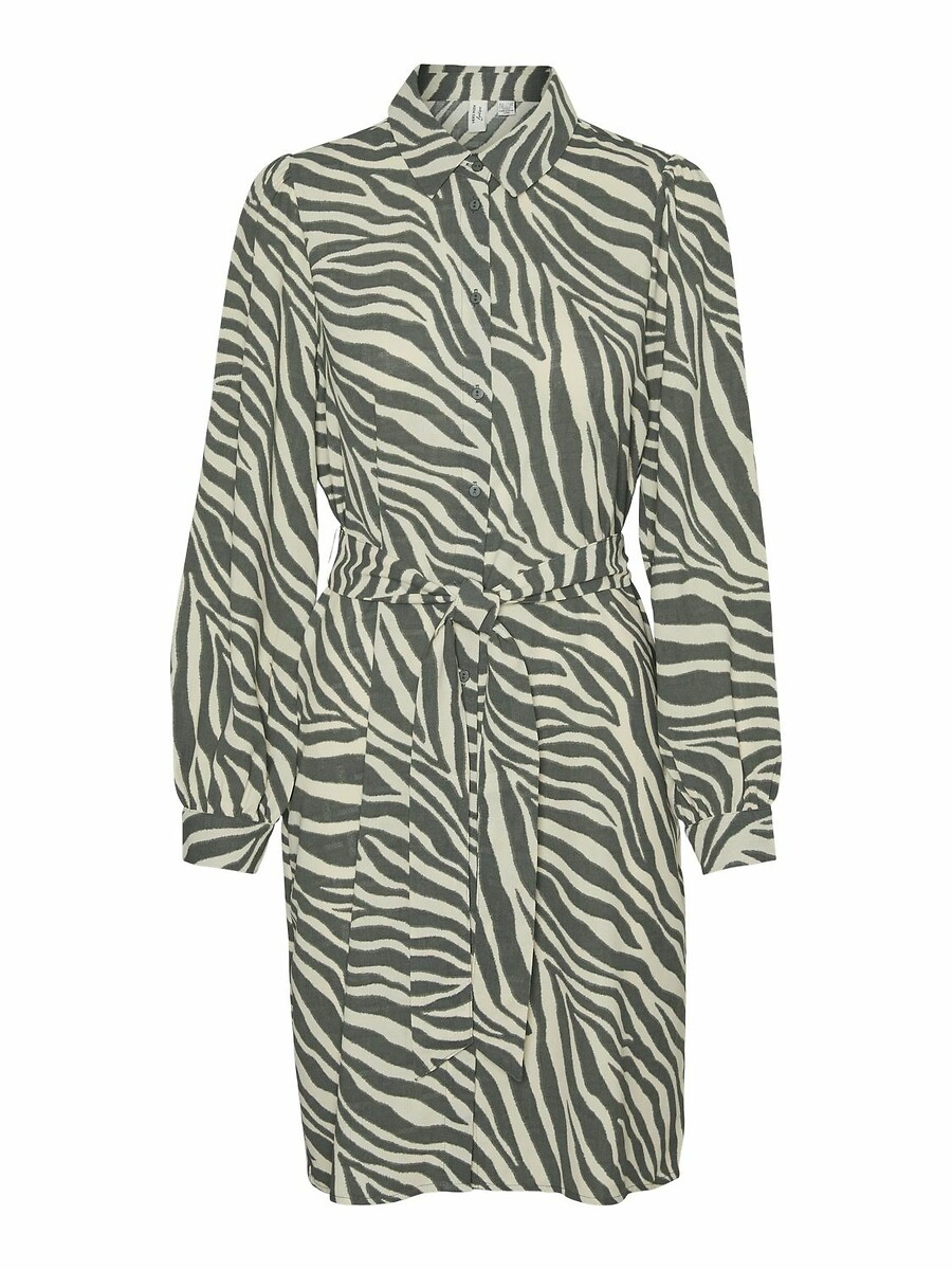 VERO MODA<br>Vestido camisa estampado