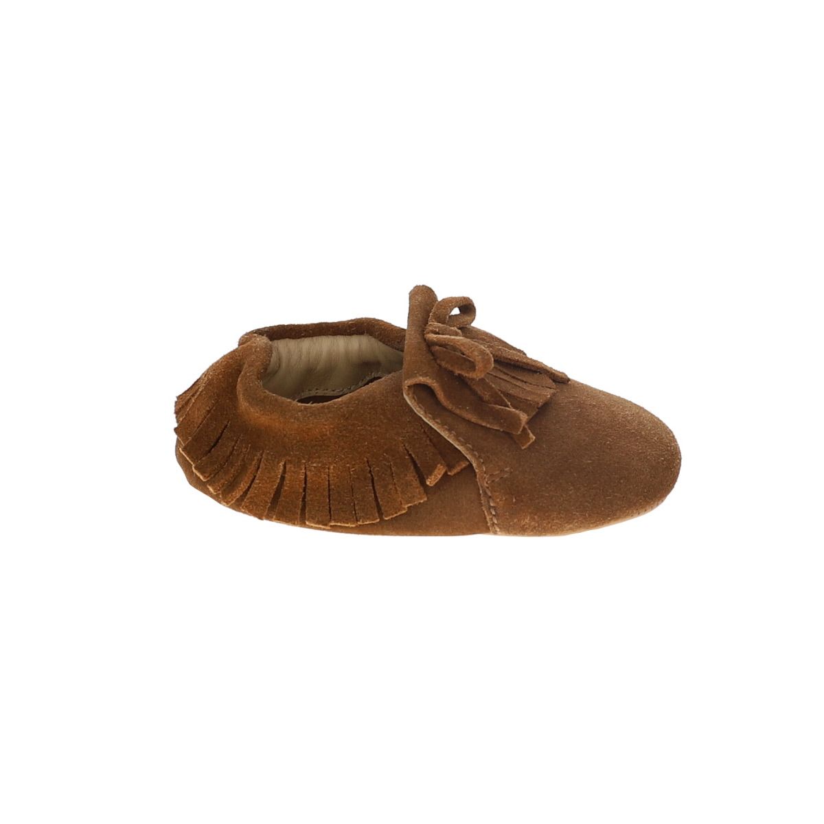 Chaussons bébé Frangette marron