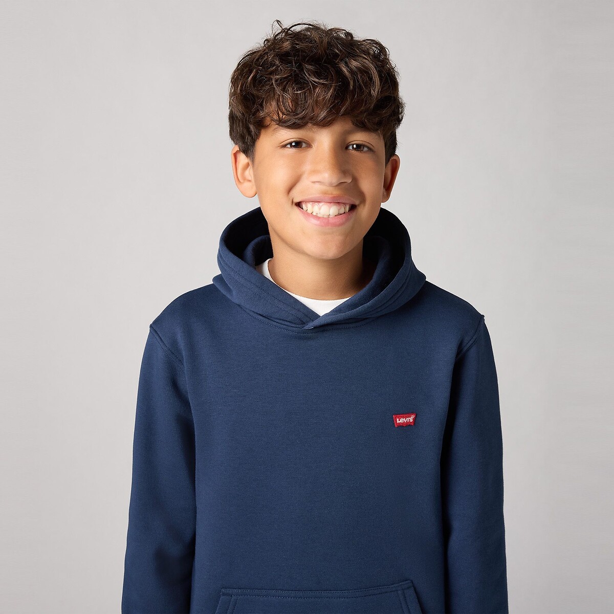 LEVI'S KIDS<br>Moletom com capuz em fleece escovado
