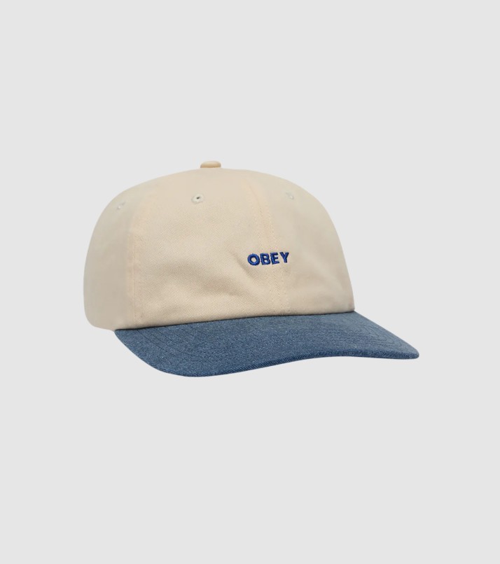 Obey 2 Tone Bold 6 Panel Unbleached Multi
