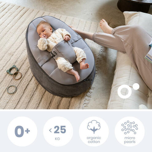 Doomoo transat pouf évolutif Seat'n Grow - Grey - BABYMOOV