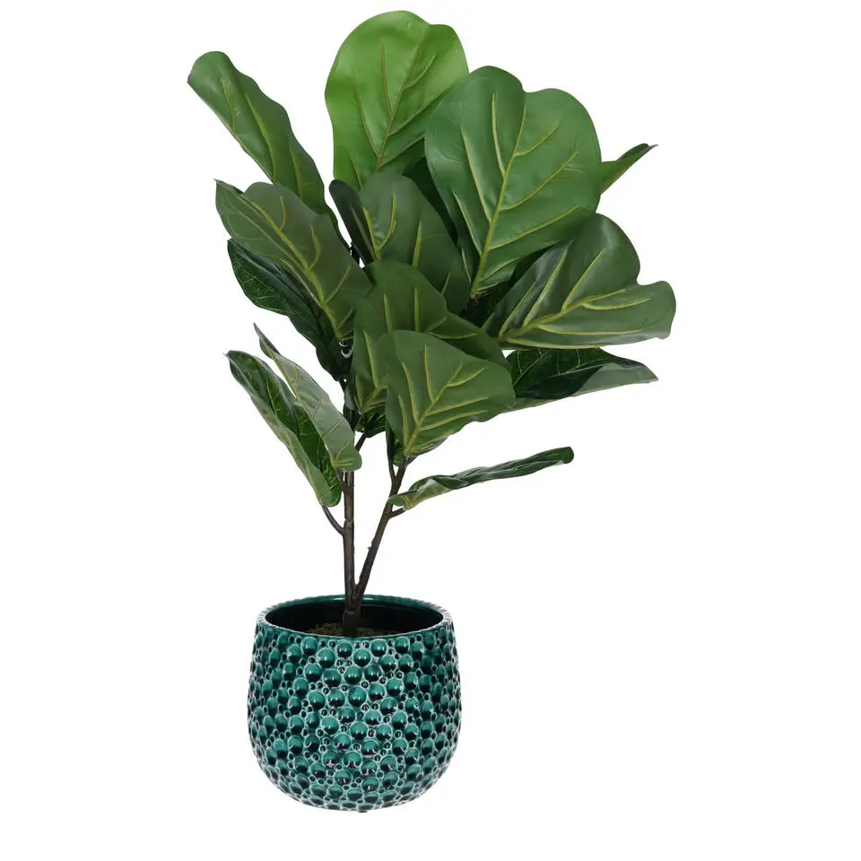 Mega Collections bloempot Pebblo - druppels - D17 x H15 cm
