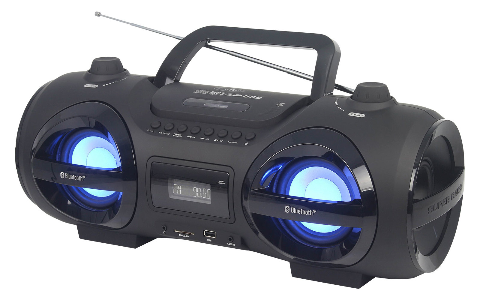 Reflexion CDR900BT Ghettoblaster mit UKW, CD, USB und Bluetooth