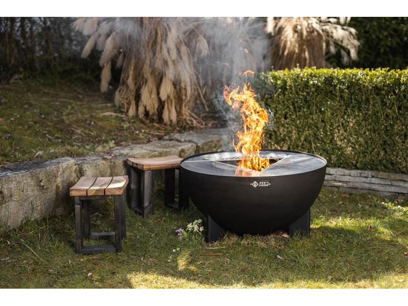 FEU DU JARDIN Feuerstelle Tria, Ø 98 cm, Schwarz Feuerschale