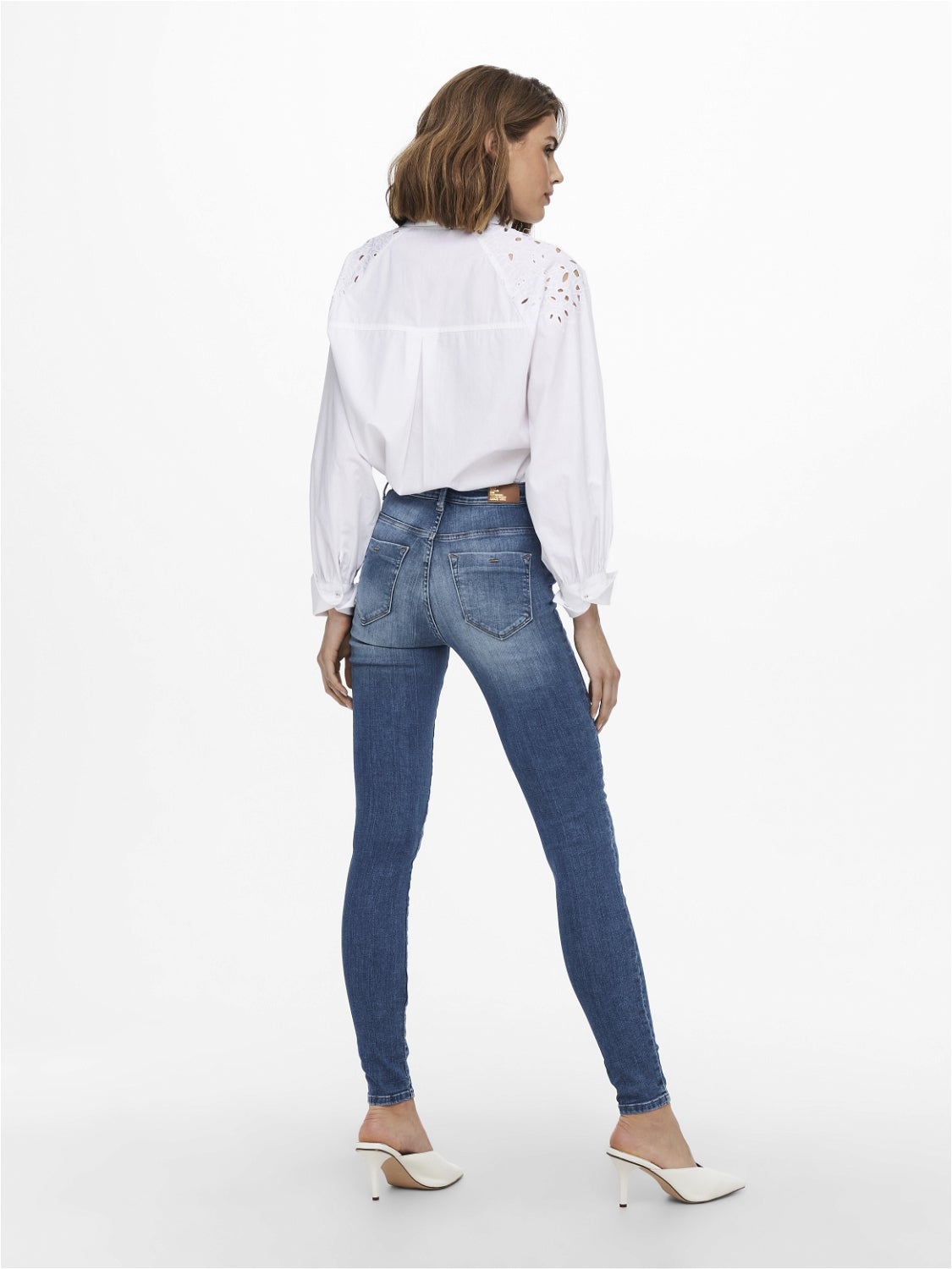 ONLFOREVER Hohe Taille Skinny Fit Jeans Medium Blue Denim