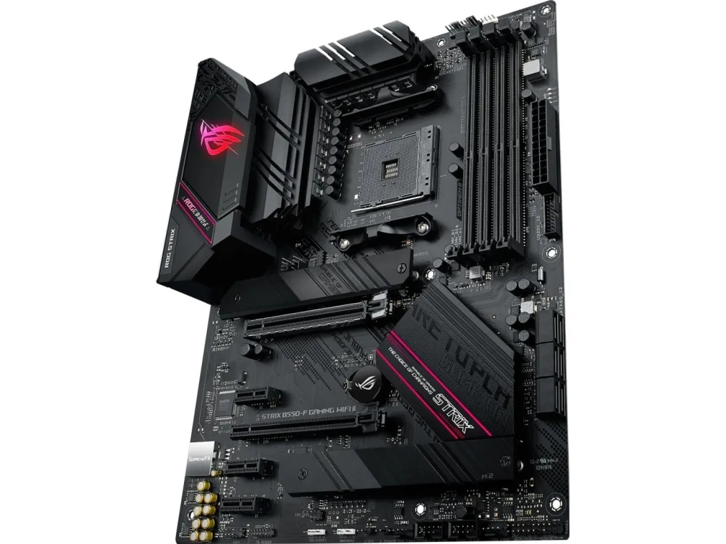 ASUS ROG STRIX B550-F GAMING WIFI II - Bundkort - ATX - Socket AM4 - AMD B550 Chipset - USB-C Gen2, USB 3.2 Gen 1, USB 3.2 Gen 2 - 2.5 Gigabit LAN, Wi-Fi 6, Bluetooth - onboard grafik (CPU påkrævet) - HD Audio (8-kanaler)