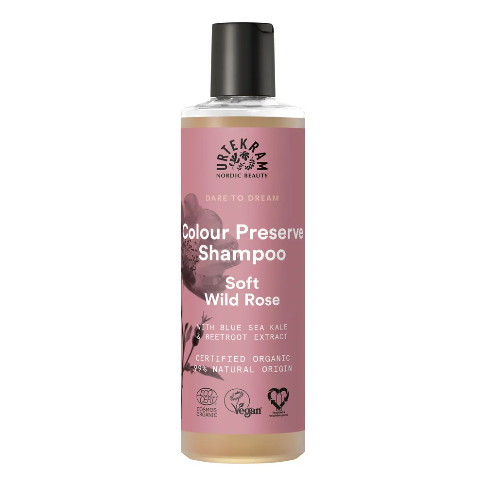 Urtekram Soft Wild Rose Colour Preserve Shampoo - 250 ml.