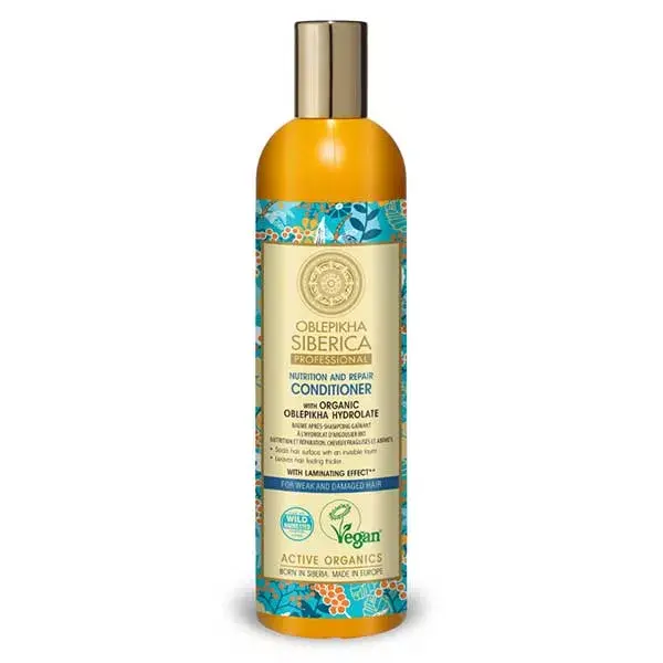 Natura Siberica - Bálsamo de Espinheiro-marinho para Cabelos Frágeis e Danificados 400ml