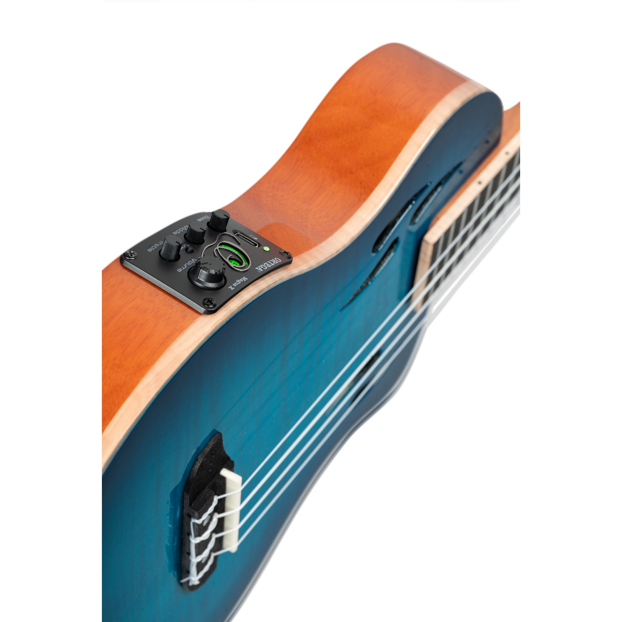 Ortega TourPlayer Series RTPX-U-FMA elektrische tenor ukelele met gigbag