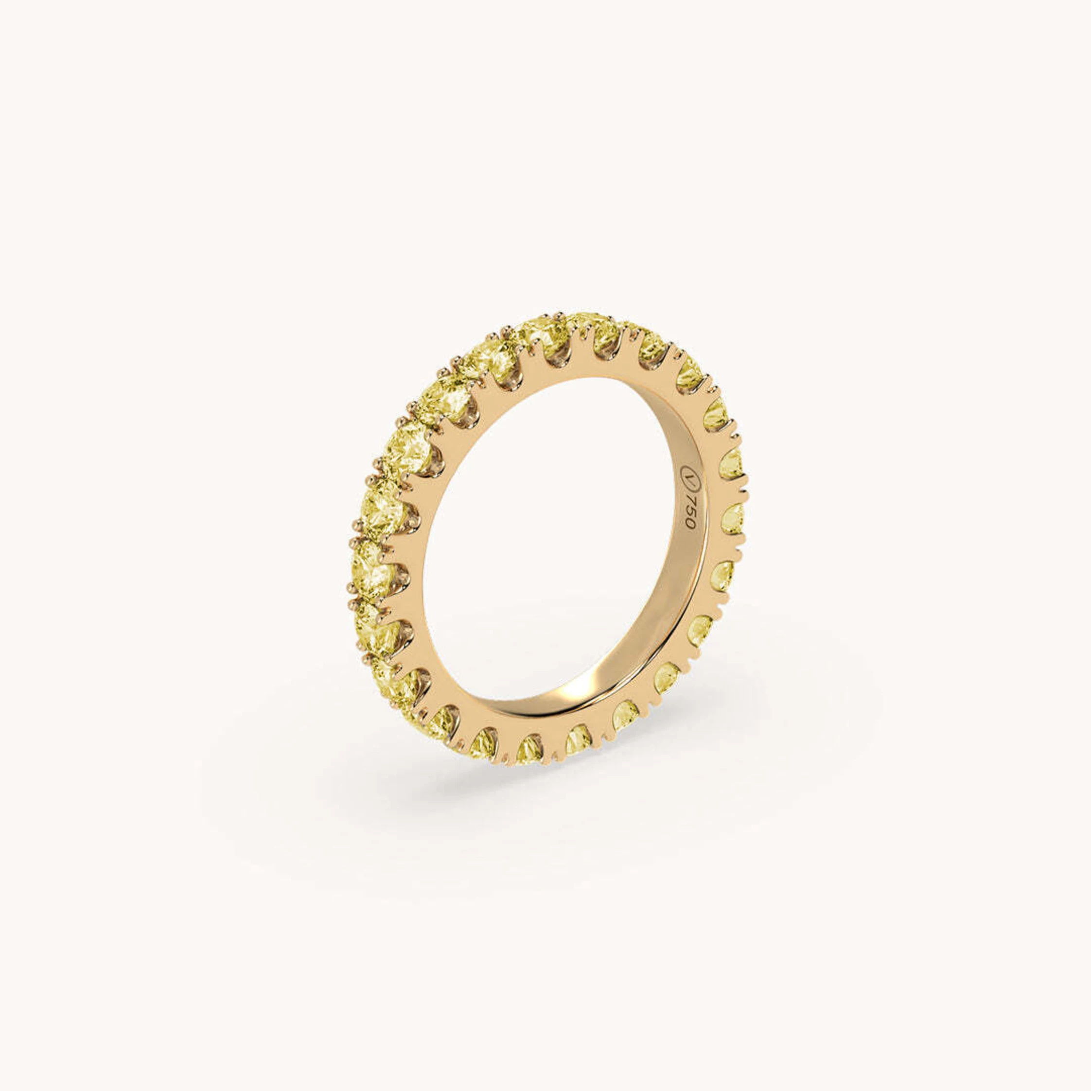VEYNOU Ring MEMORY aus 18 Karat Gelbgold und 2,20ct. lab-grown Gelben Diamanten