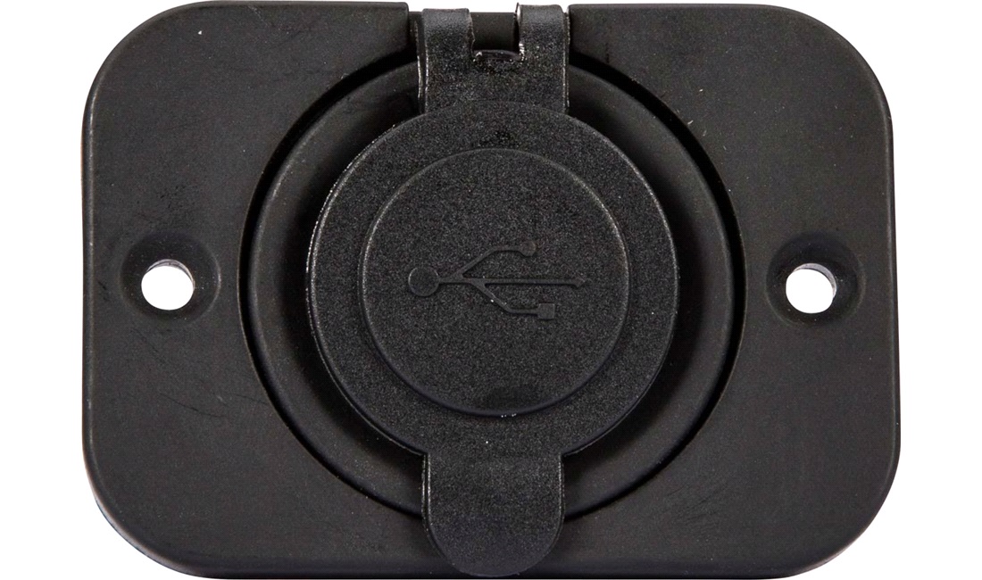 2 ports USB udtag til montering 1A +2,1A