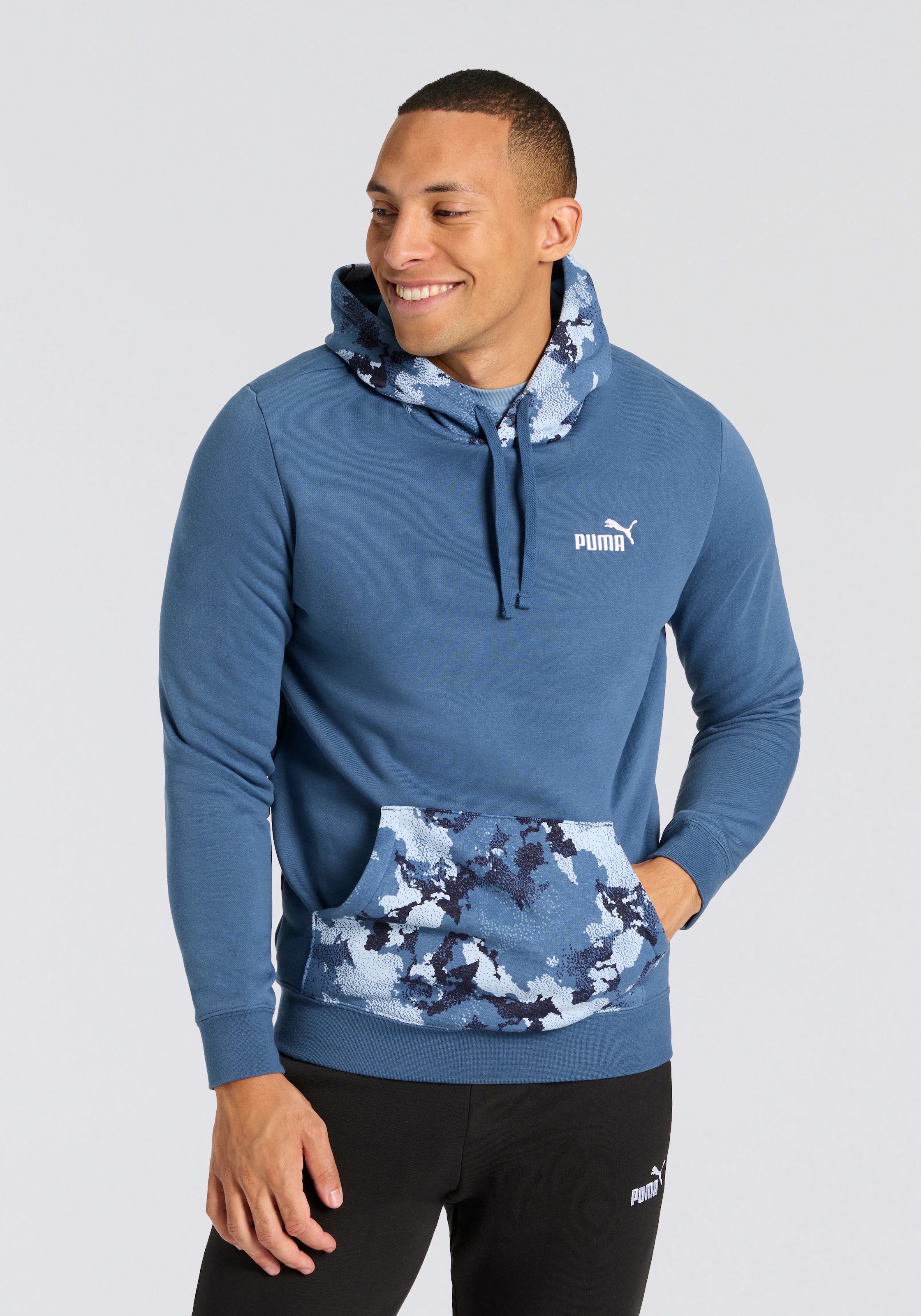 PUMA Kapuzensweatshirt »ESS CAMO HOODIE FL«