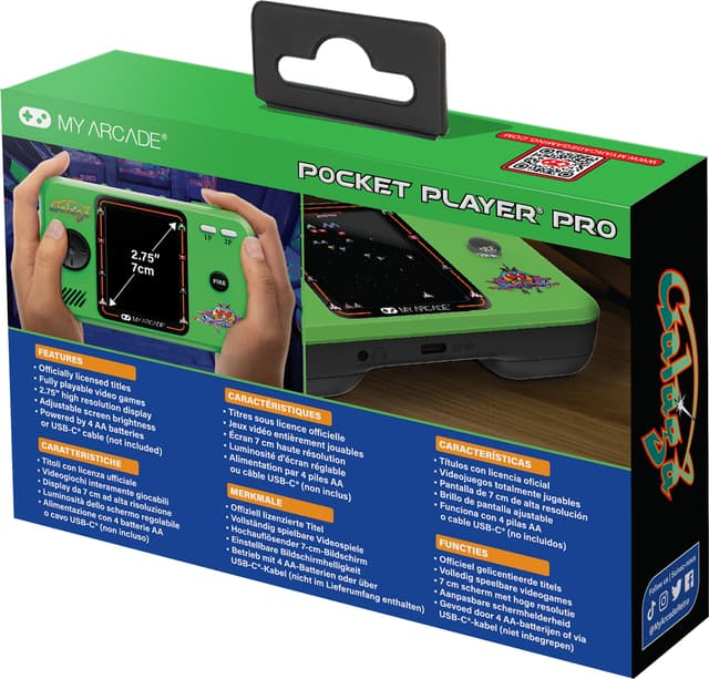 My Arcade Pocket Player Pro Galaga håndholdt konsol
