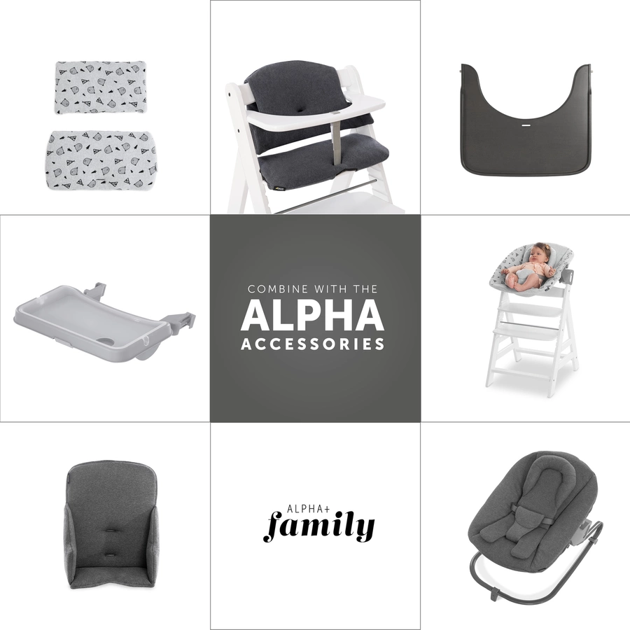 hauck Hochstuhl Alpha Plus Select Charcoal