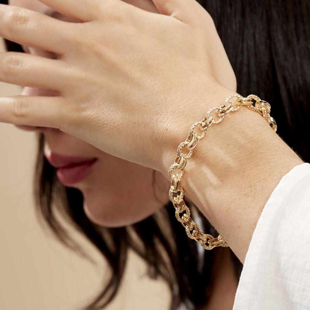 Bracelet Maille Or Jaune