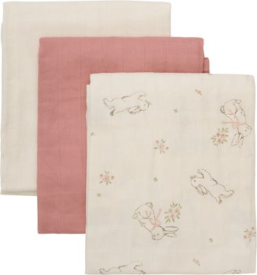 Pippi Musselintepper 3-Pack, Rose Tan