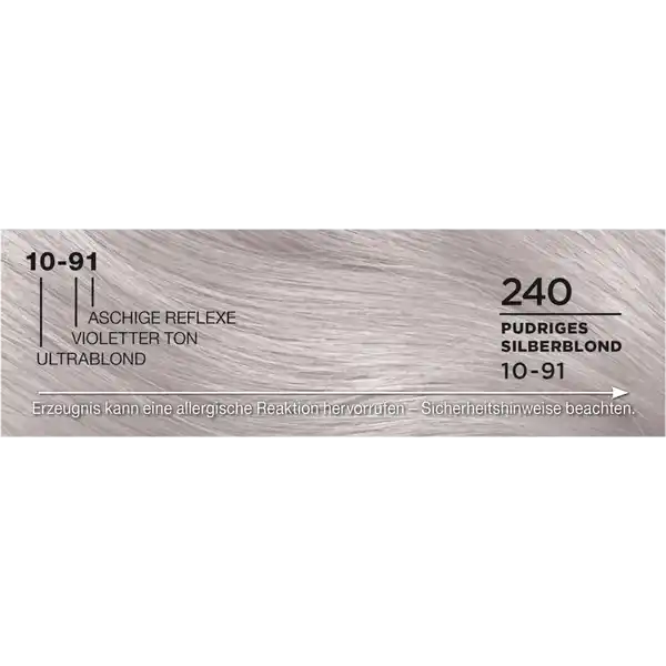 Intensiv Creme Coloration 240 Pudriges Silberblond
