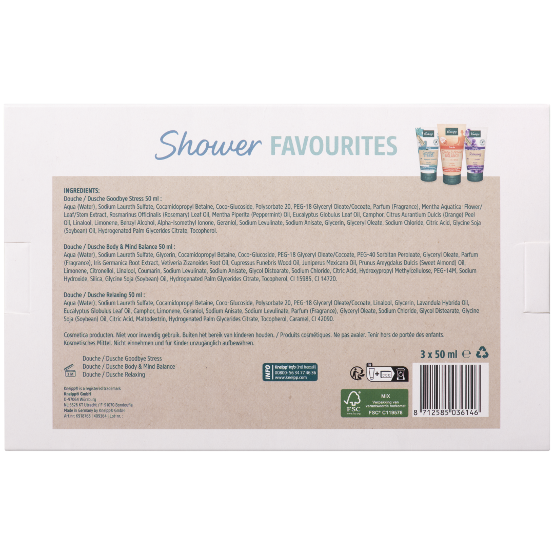 Kneipp Geschenk set Shower Favourites (1 stuk)