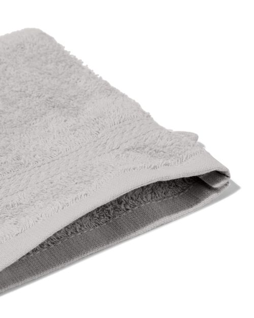 gant de toilette de qualité supérieure 16 x 21 - gris clair
