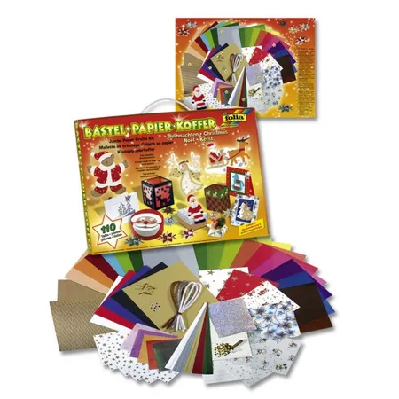 Folia Bastelpapierkoffer 110-teilig