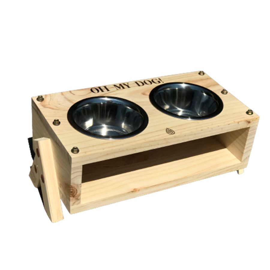 Comedouro para cães Mundo Virutas duplo creta
