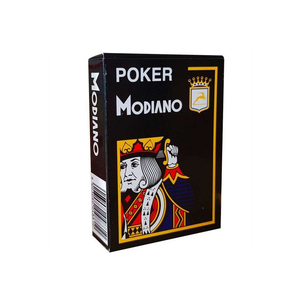 Jeu de 54 cartes Modiano format poker - Noir