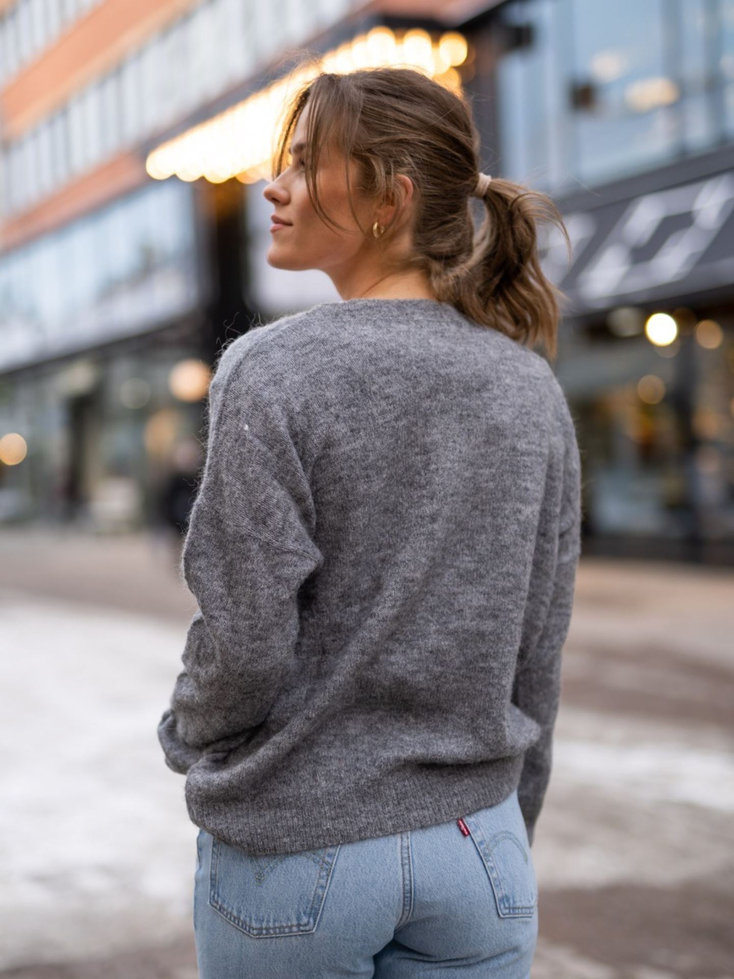 Femme Mohair O-Neck Pullover