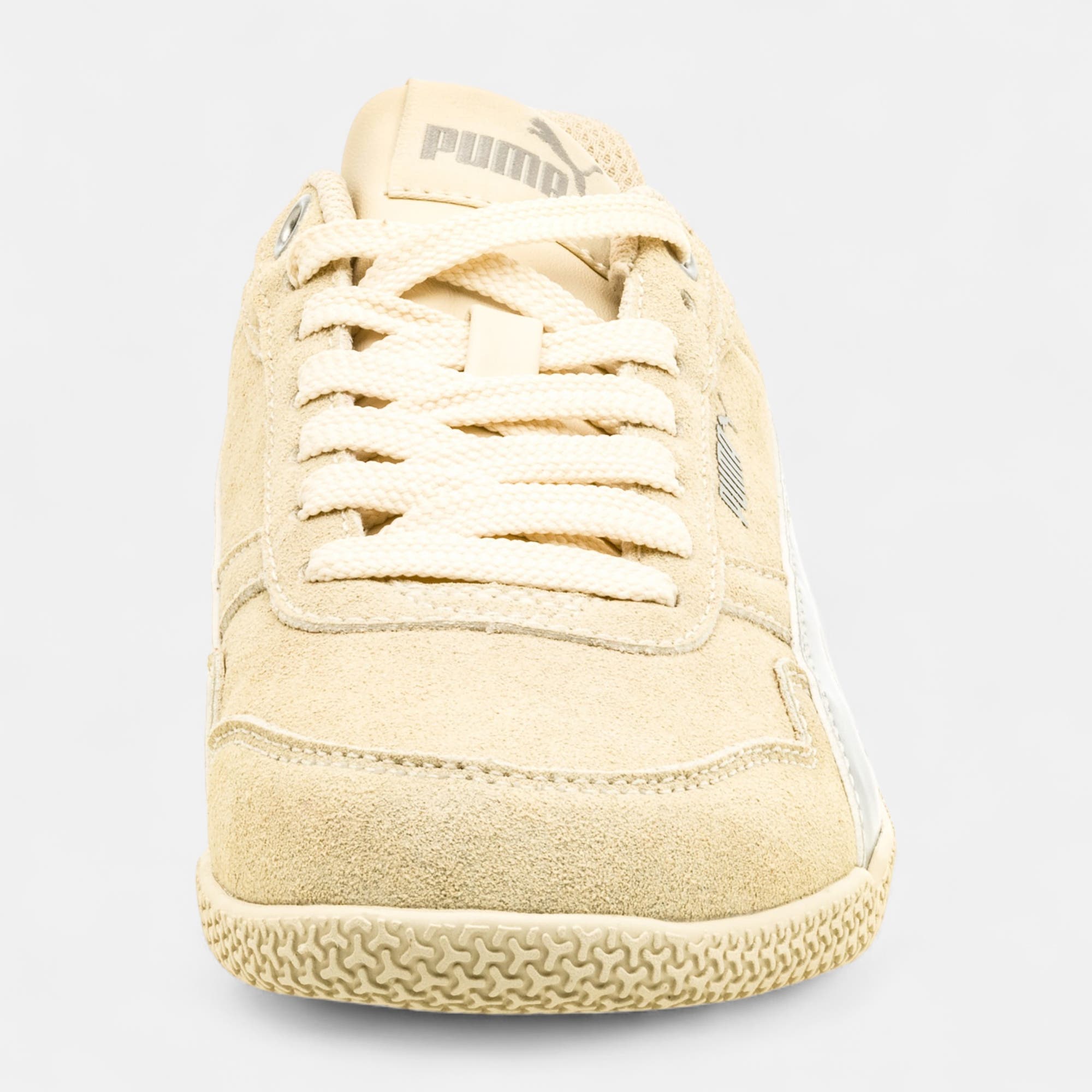 Sneakers Fille en cuir beige