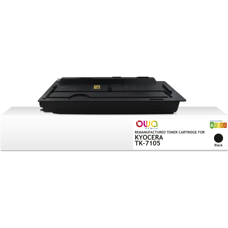 Toner remanufacturé OWA - standard - Noir - pour KYOCERA TK-7105, KYOCERA TK-7105